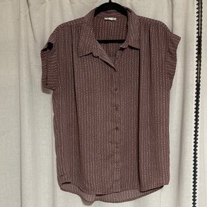 14th & Union Brown Button Down Shirt